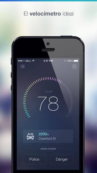 Speedometer, aplicación de móvil que actúa como detector de radar para teléfonos iPhone